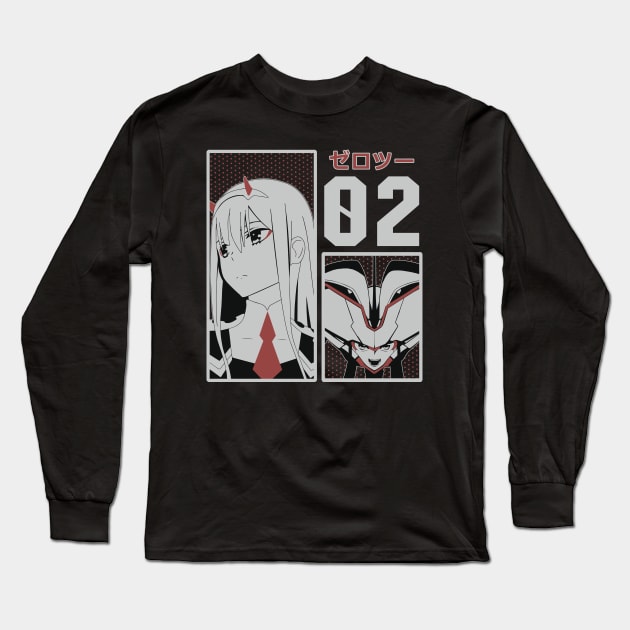 002 Zero Two Long Sleeve T-Shirt by Brok Design